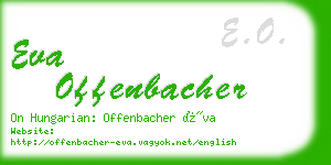 eva offenbacher business card